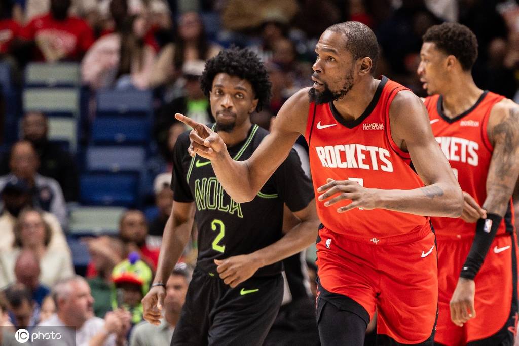 申京36+14杜兰特20分 火箭大胜鹈鹕